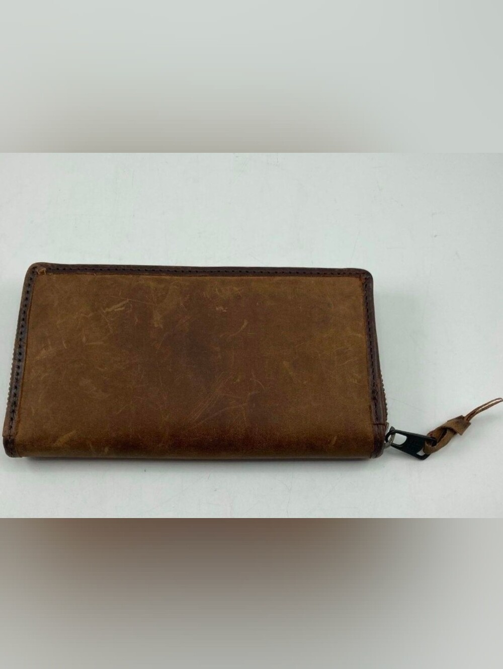 STS Ranchwear Brown & White Hair-On Hide Zip Wallet - Picture 2 of 4